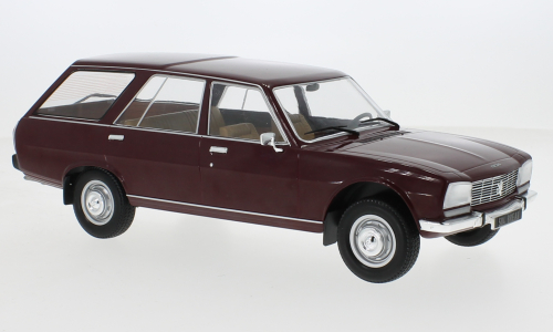 Peugeot 504 Break 1976 Donkerrood - 1:18